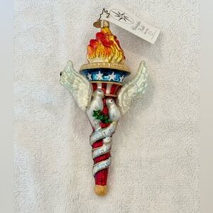 Christopher Radko 911 Remembrance Ornament “Valiant & Brave”.